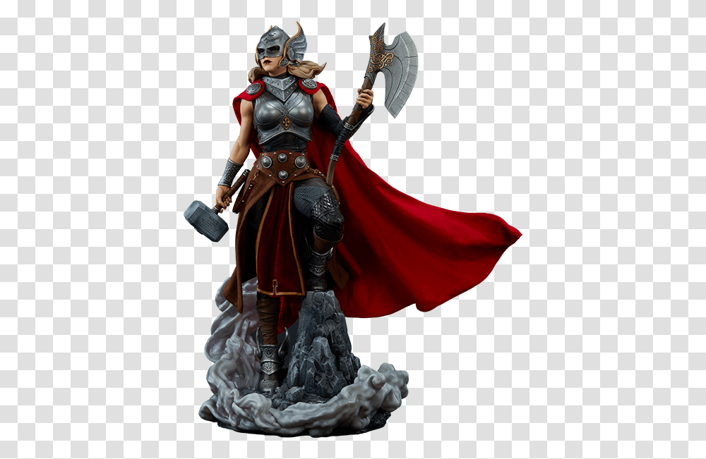 Marvel Thor Jane Foster Premium Format, Person, Human, Helmet Transparent Png