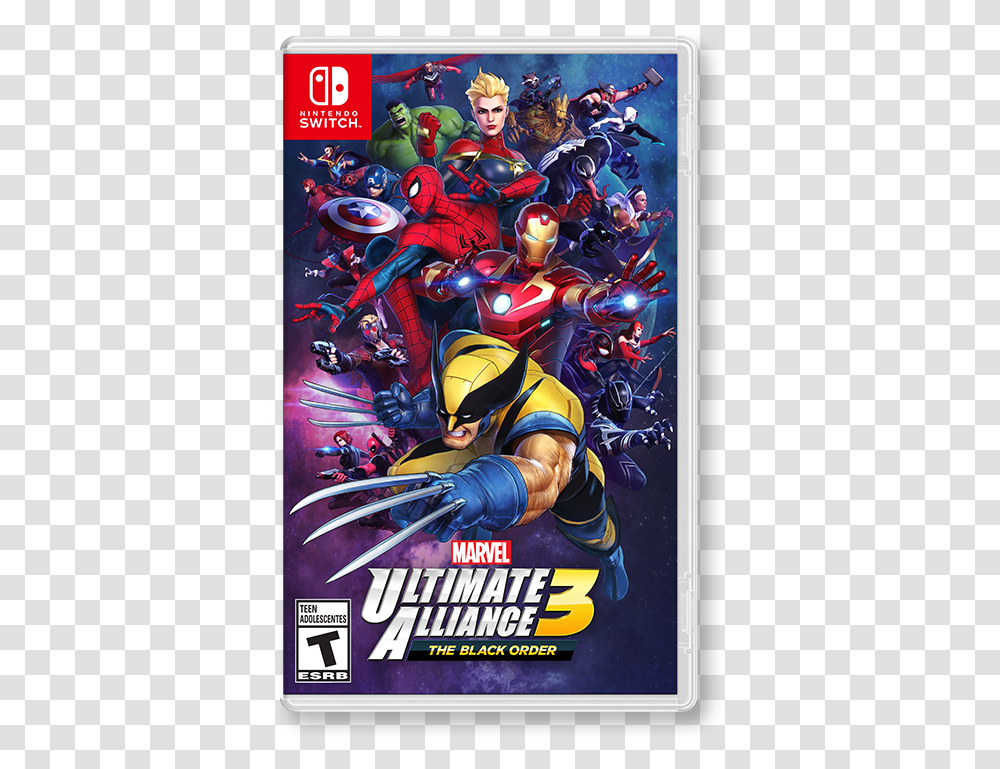 Marvel Ultimate Alliance Nintendo Switch Marvel Ultimate Alliance, Poster, Advertisement, Helmet Transparent Png