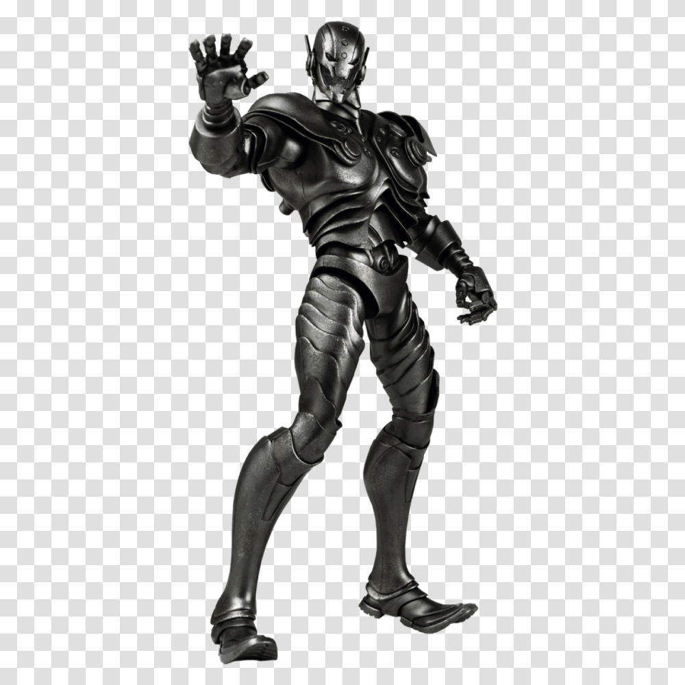 Marvel Ultron Shadow Edition Sixth Scale Figure, Person, Human, Platinum, Silver Transparent Png