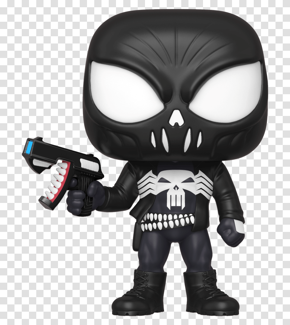 Marvel Venom Punisher Pop Vinyl Figure Funko, Gun, Weapon, Weaponry, Person Transparent Png