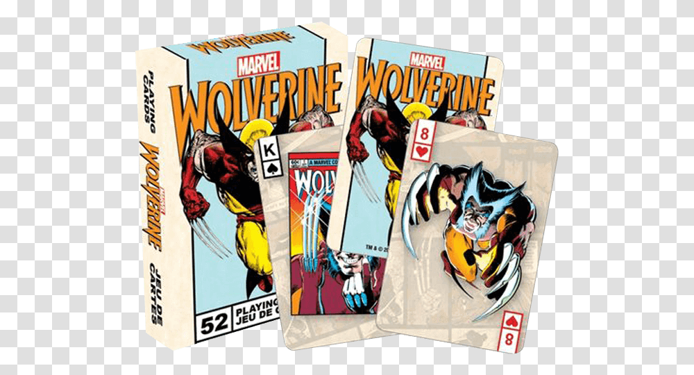 Marvel Wolverine Playing Cards Comic Book, Batman, Comics Transparent Png