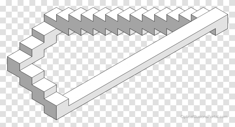 Marvelous Stairs Illusion Architecture, Tool, Handsaw, Hacksaw, Sink Faucet Transparent Png