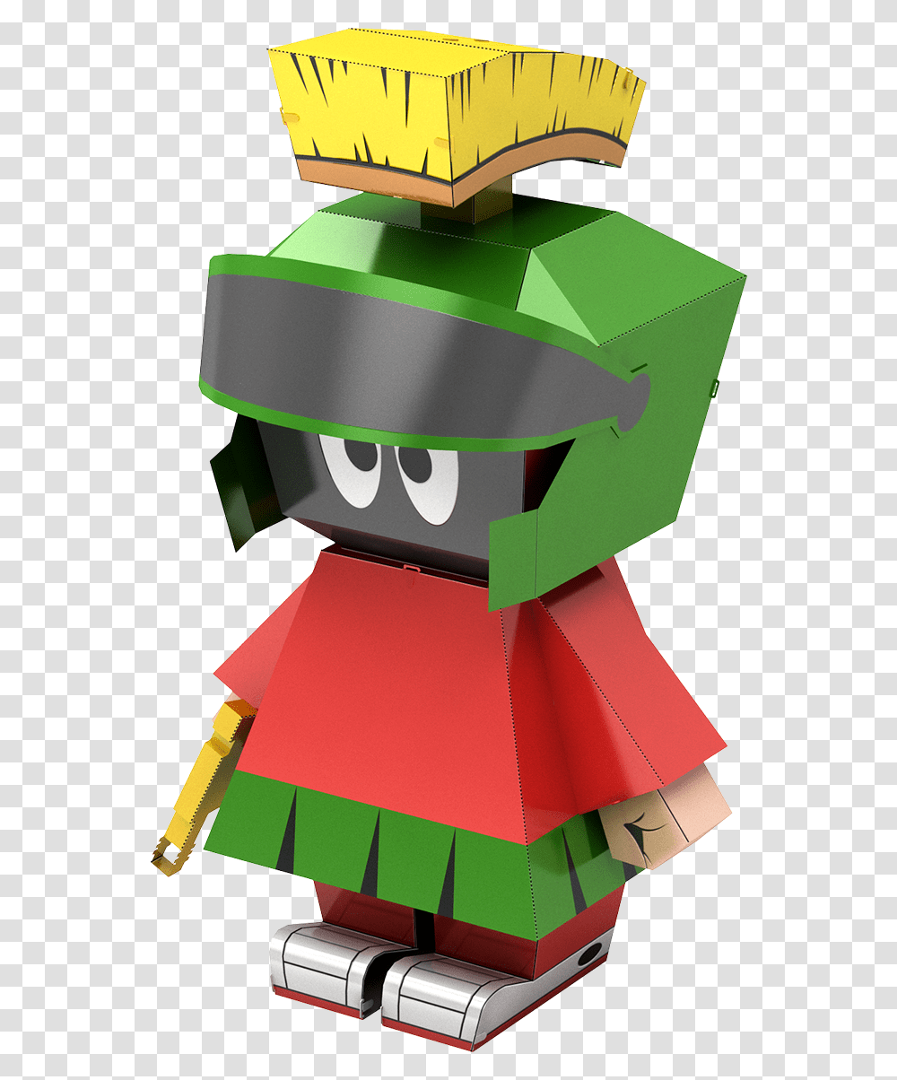 Marvin The Martian Metal Earth Looney Tunes, Toy, Robot, Paper, Green Transparent Png
