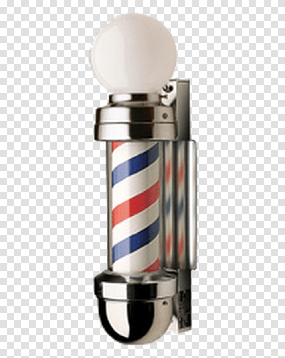 Marvy Barber Pole 410 Two Light Barber Roll, Bottle, Mixer, Appliance, Symbol Transparent Png