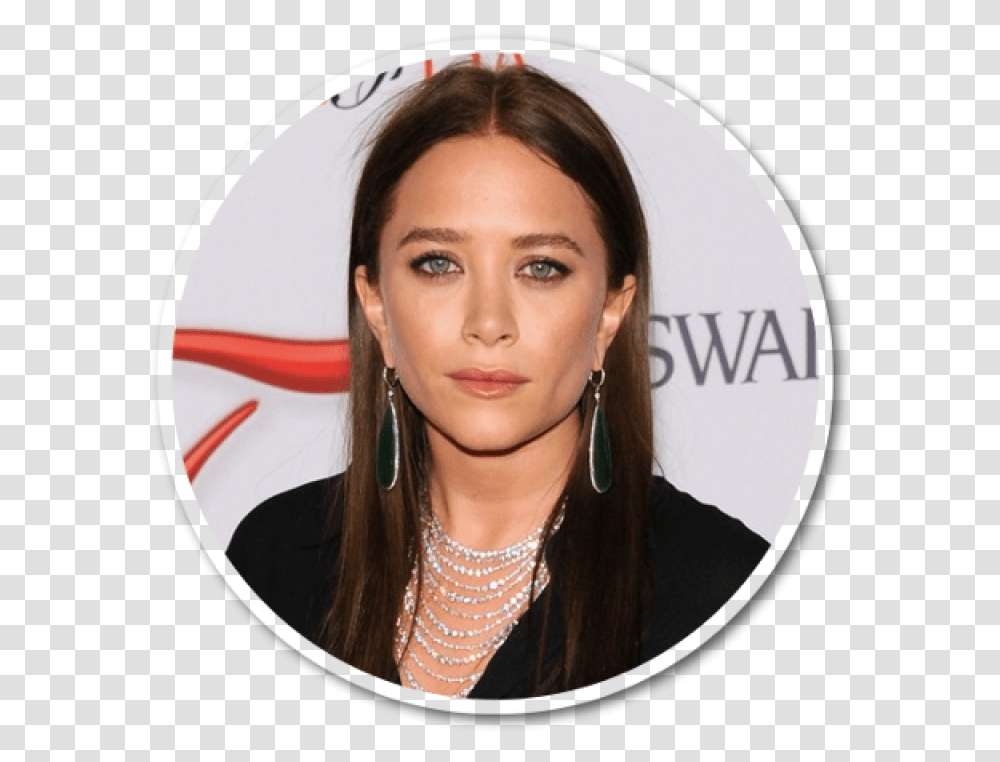 Mary Kate Olsen Brunette, Face, Person, Necklace, Jewelry Transparent Png