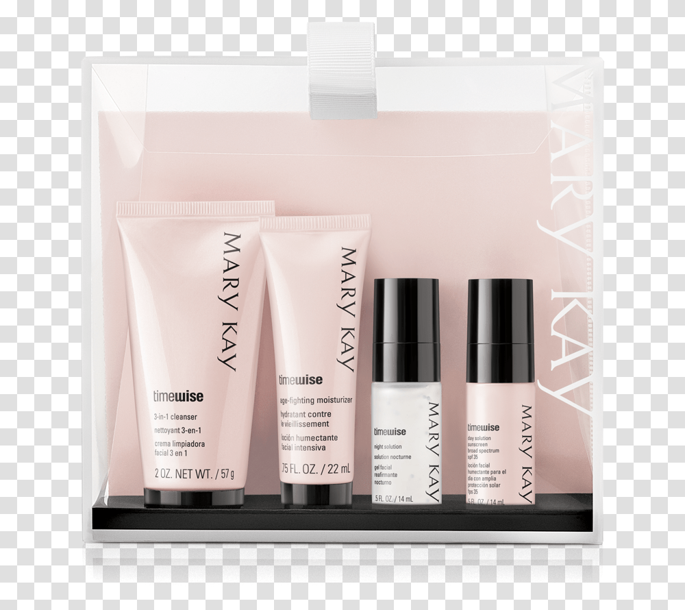 Mary Kay Timewise Miracle Set Trial Size H Mary Kay Travel Set, Cosmetics, Bottle, Book, Lotion Transparent Png