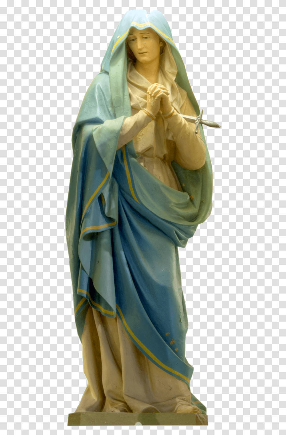 Mary Matha Statue, Figurine, Person, Plant Transparent Png