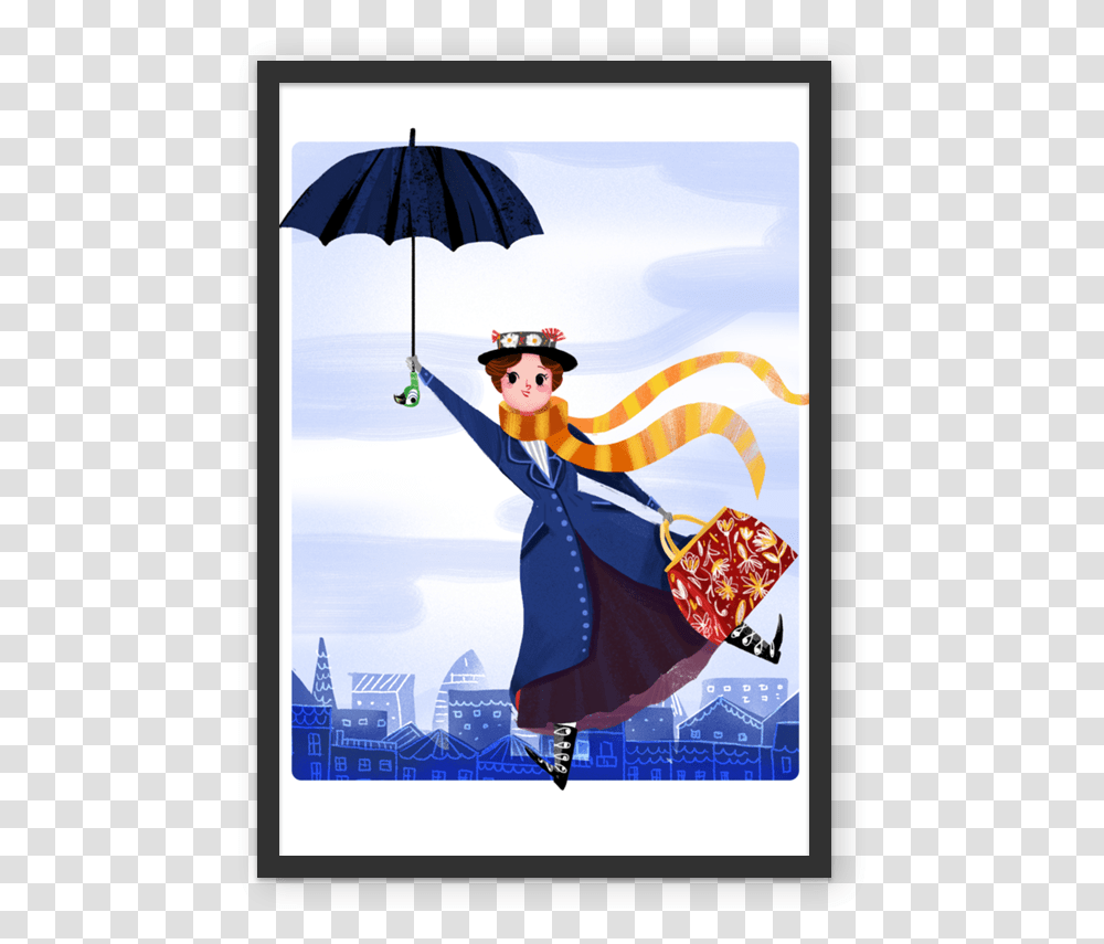 Mary Poppins Artist Illustration Illustrator Mary Poppins Art, Performer, Person, Magician, Leisure Activities Transparent Png