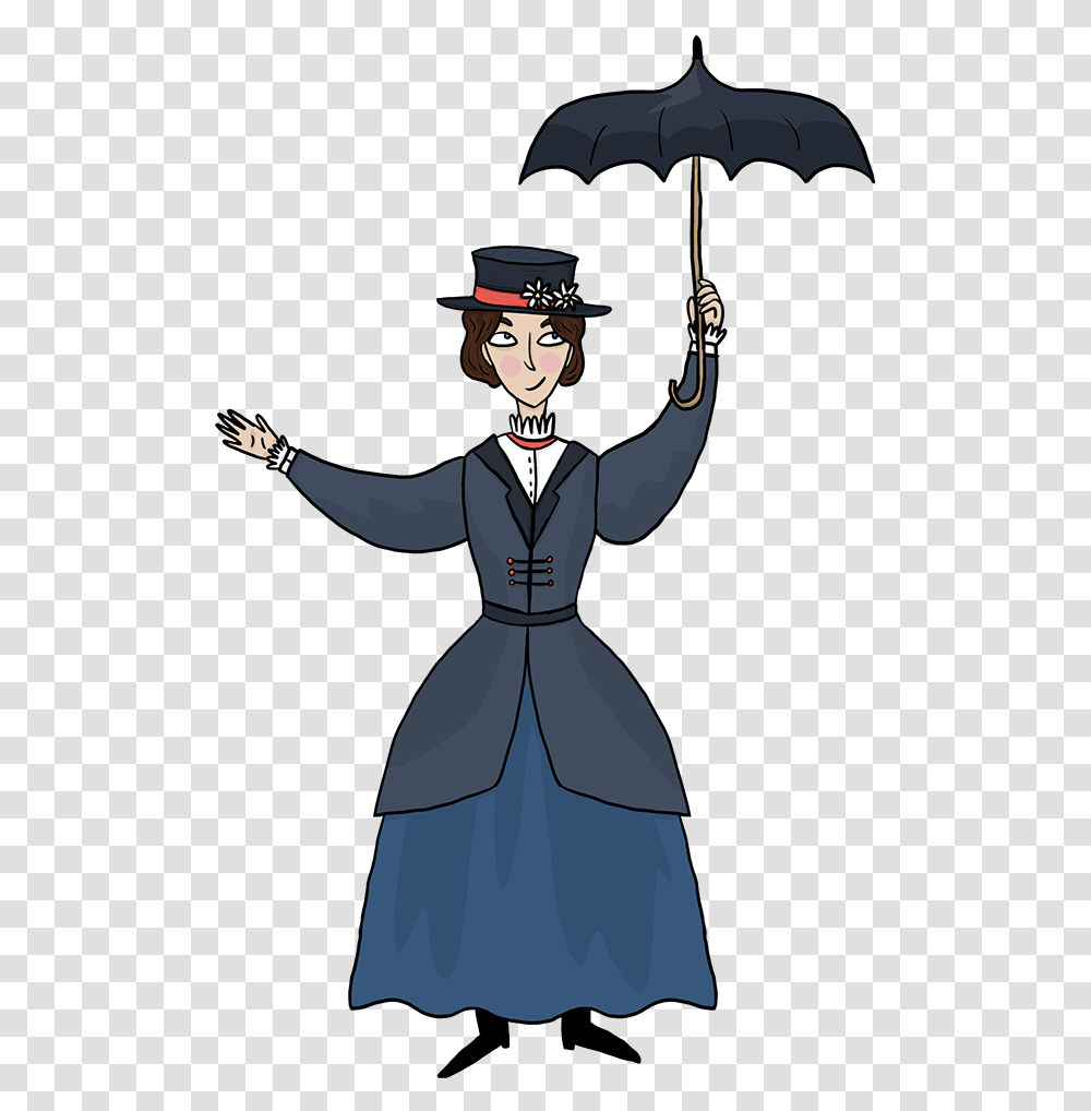 Mary Poppins Cartoon Mary Poppins, Person, Performer, Magician Transparent Png