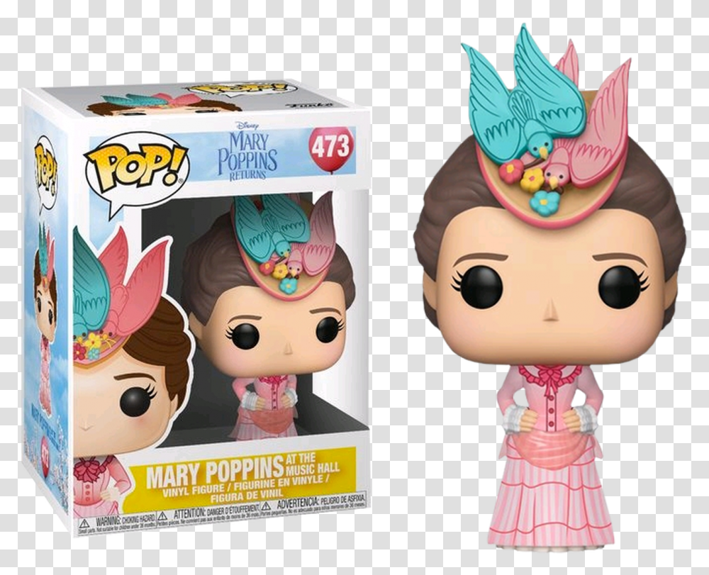 Mary Poppins Returns Funko Mary Poppins, Doll, Toy, Advertisement, Poster Transparent Png
