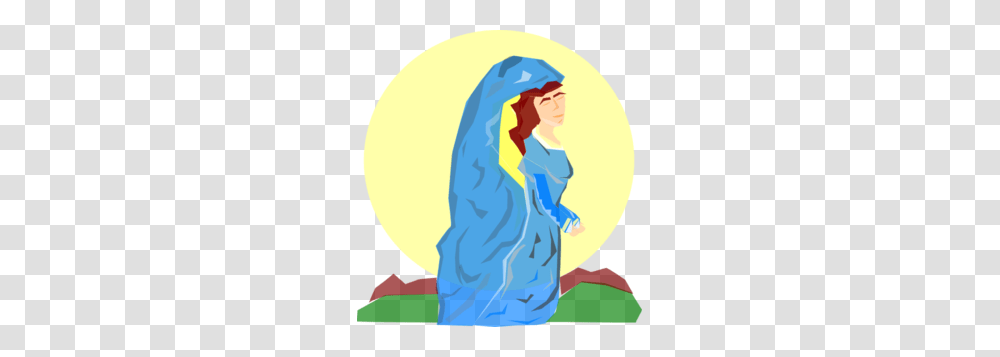Mary The Mother Of God Clip Art, Person, Outdoors, Kneeling, Nature Transparent Png