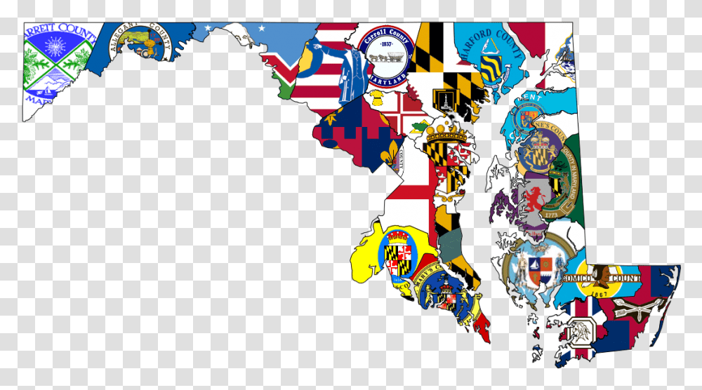 Maryland Flag Flag Of Howard County Md, Collage, Poster, Advertisement Transparent Png