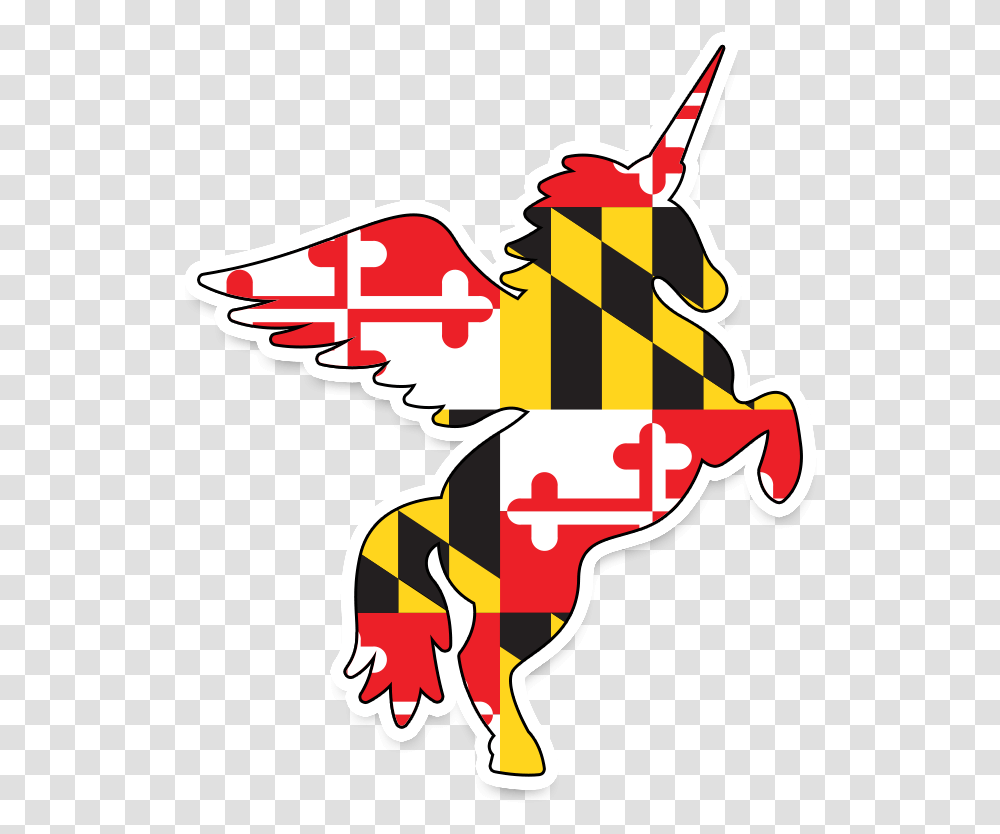 Maryland Flag, Label, Dragon Transparent Png