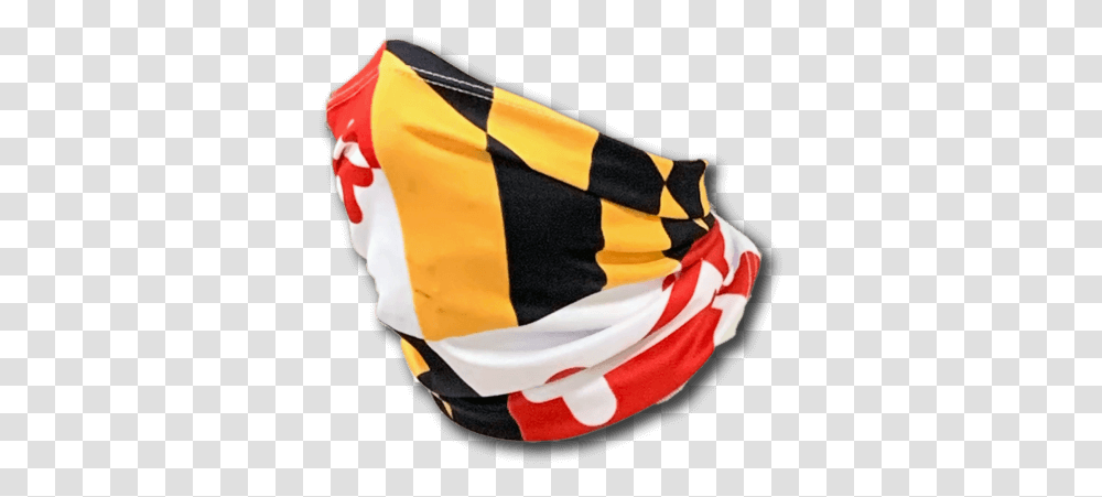 Maryland Flag Neck Gaiter Scarf, Clothing, Apparel, Hat, Person Transparent Png