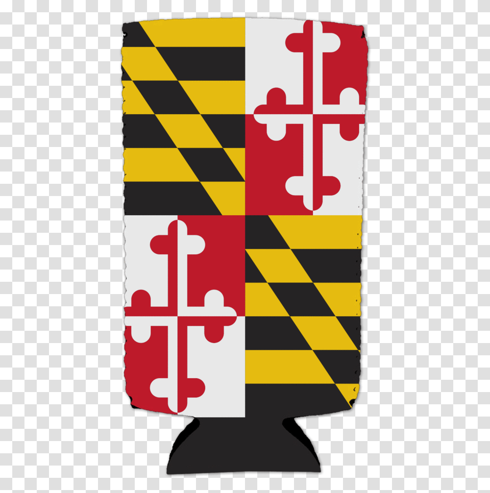 Maryland Flag Stadium Can Cooler Black And White Tiles Floor, Alphabet, Poster Transparent Png