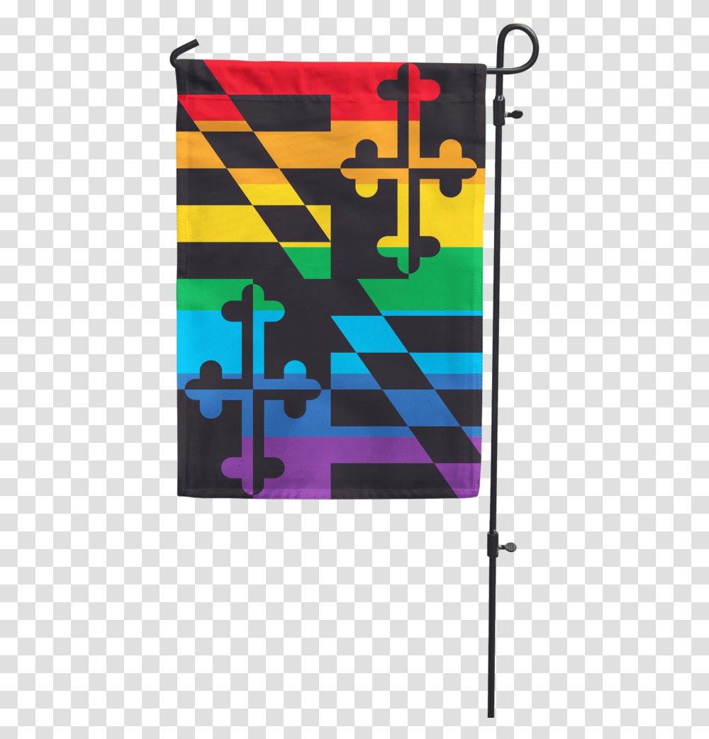 Maryland Rainbow Pride Garden Flag Maryland Iphone, Text, Art, Modern Art, Alphabet Transparent Png