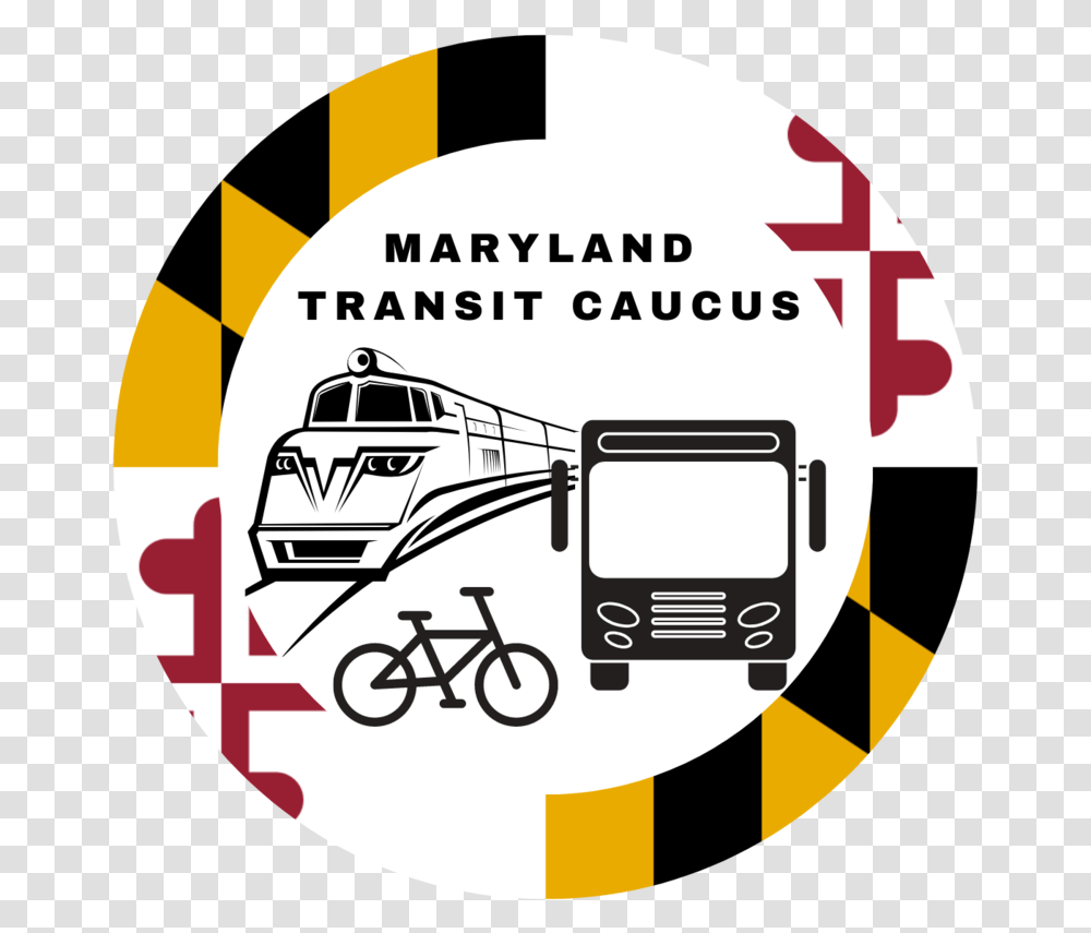 Maryland Transit Caucus Logo, Bicycle, Vehicle, Transportation, Text Transparent Png