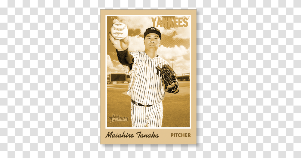 Masahiro Tanaka 2019 Heritage Baseball Base Poster Baseball Player, People, Person, Team Sport Transparent Png