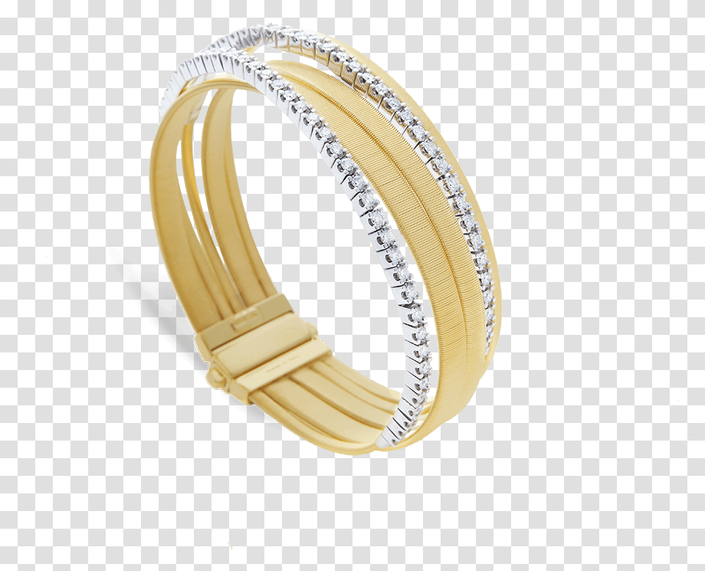 Masai Tennis Bracelet In 18k Yellow Gold With Diamonds Five Wedding Ring, Jewelry, Accessories, Accessory, Bangles Transparent Png
