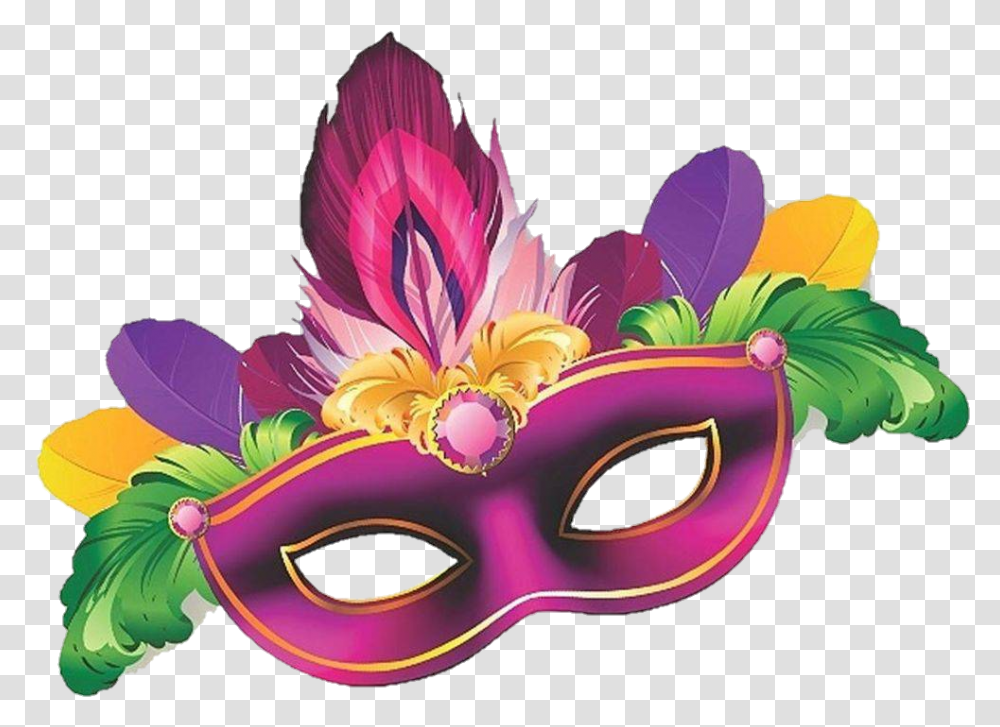 Mascara De Carnaval Rosa, Parade, Crowd, Carnival, Mardi Gras Transparent Png