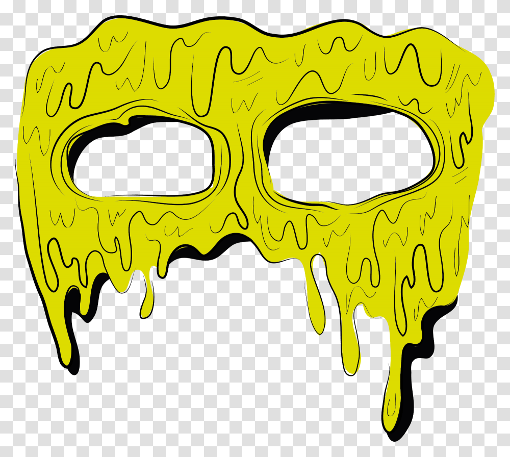 Mascara Grimeart Grime Grimeface Eyes Verde Green, Batman Logo, Mask, Hole Transparent Png