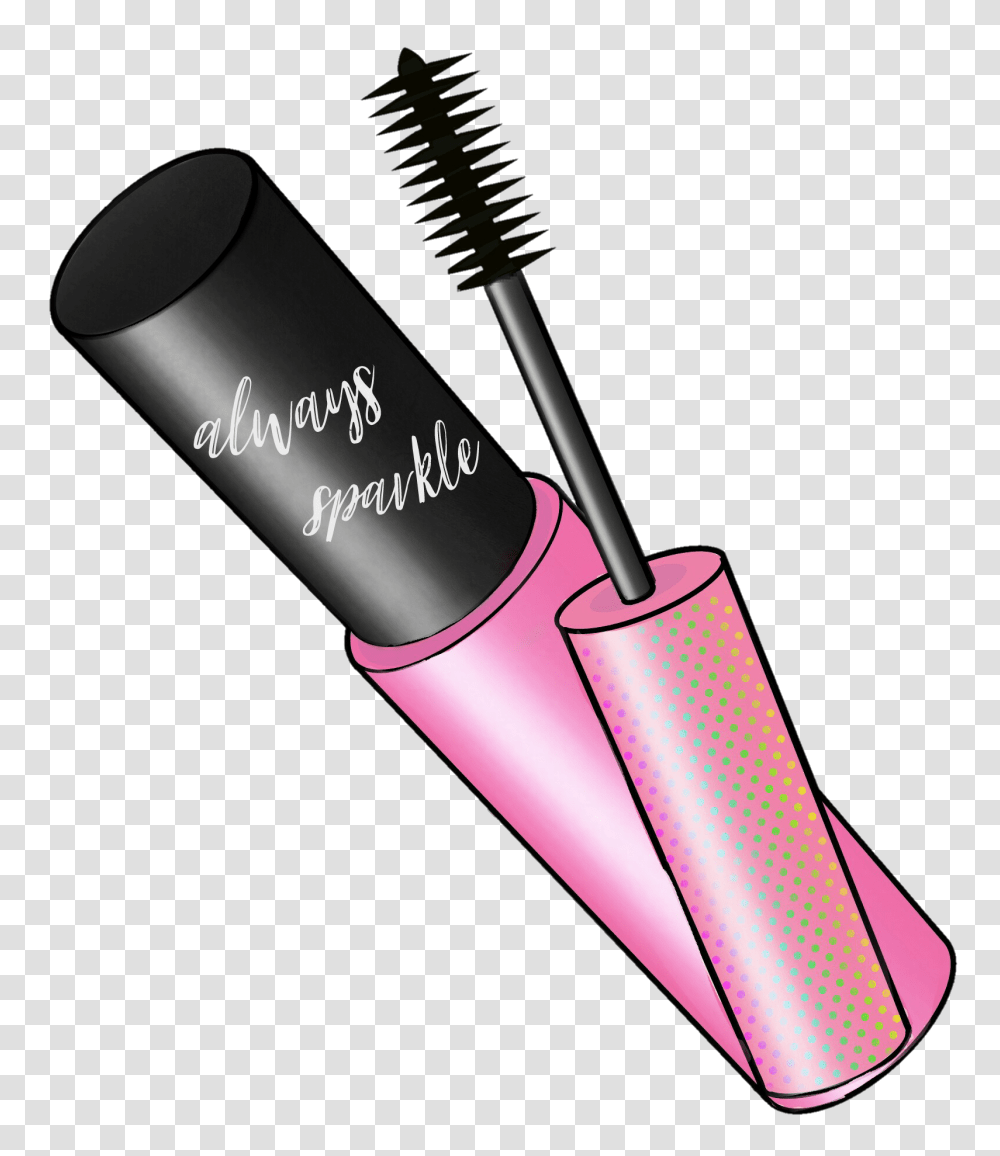 Mascara Makeup Girly Remixed, Cosmetics Transparent Png