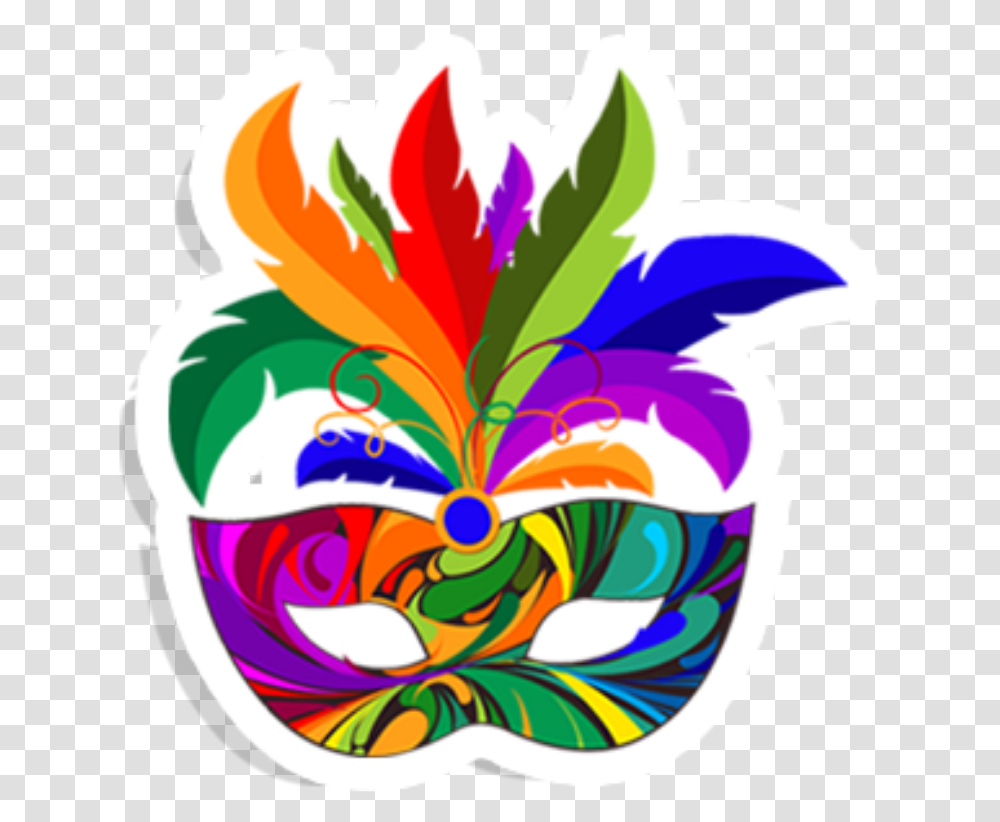 Mascararemix Festa Remix Carnaval Carnaval2018 Clip Art Rio Carnival, Crowd, Floral Design, Pattern Transparent Png