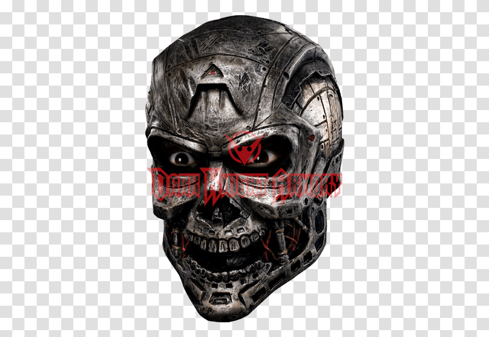 Mascaras De Halloween Terminator Terminator Face, Helmet, Clothing, Symbol, Architecture Transparent Png