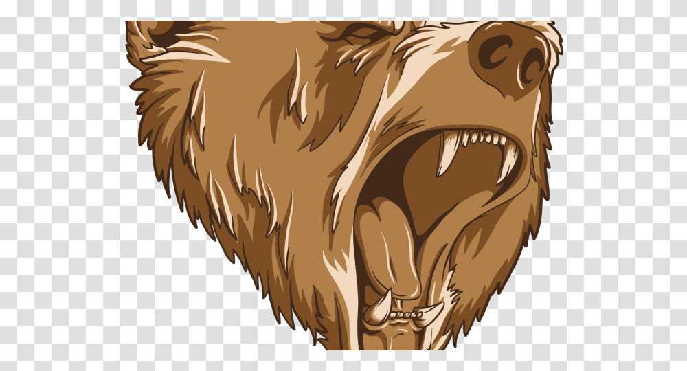 Mascot Clipart Roaring Bear Logo, Animal, Mammal, Pet, Teeth Transparent Png