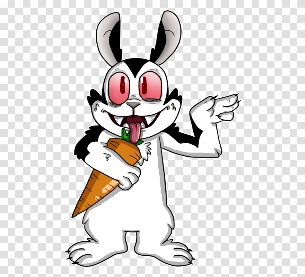 Mascot Drawing Rabbit Cartoon, Food, Eating, Performer Transparent Png