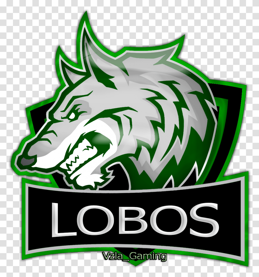 Mascot Logo Lobos Vzlagaming Disenos De Unas Pak Gaming Logo, Dragon, Poster, Advertisement, Label Transparent Png