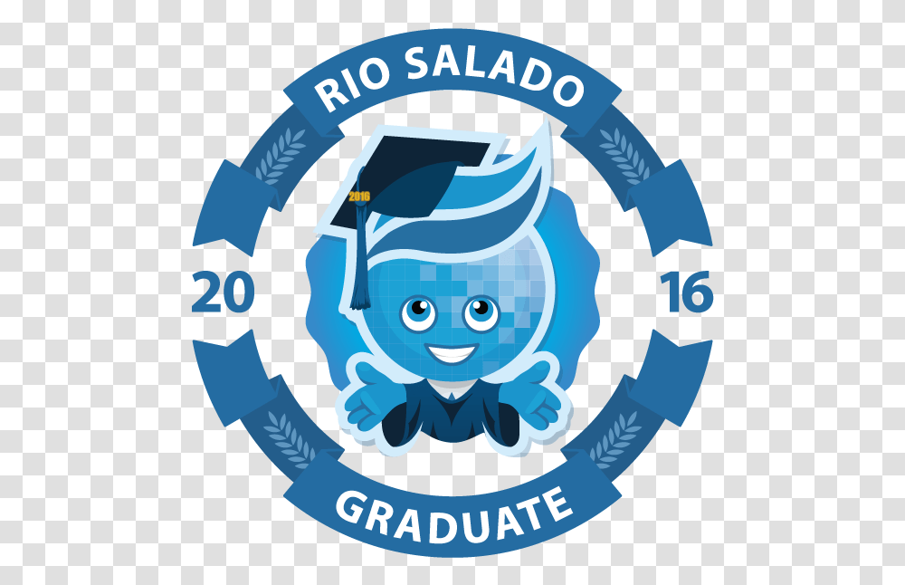 Mascot Splash In The Center Wearing Graduation Outfit Rio Salado College, Poster, Person Transparent Png
