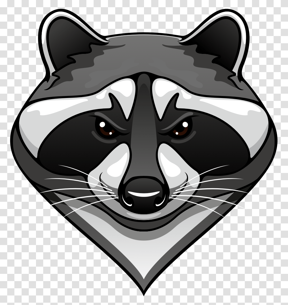 Mascotte Raton Laveur, Raccoon, Mammal, Animal, Helmet Transparent Png