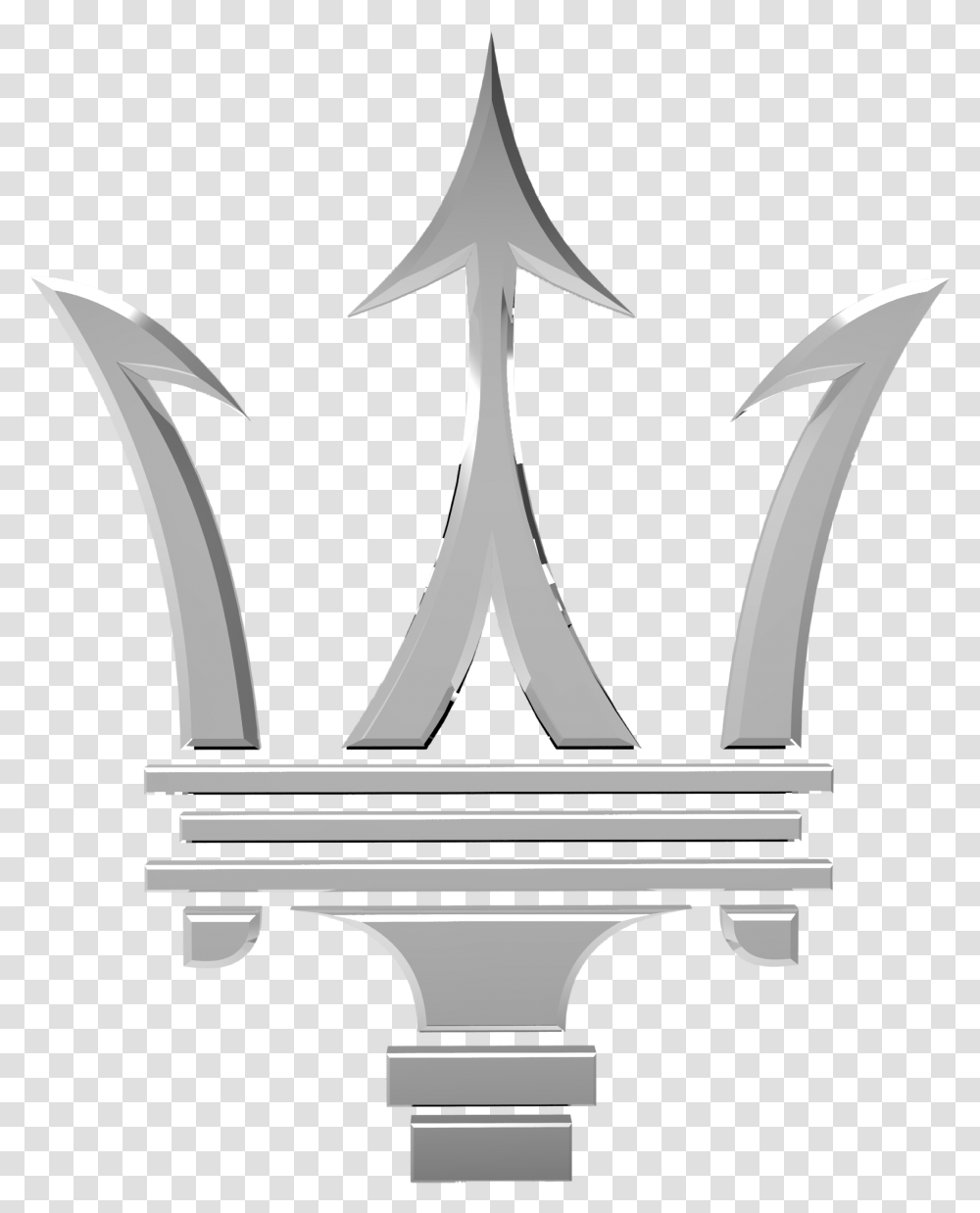 Maserati Car Logo Maserati Car Logo, Emblem, Sink Faucet, Weapon Transparent Png