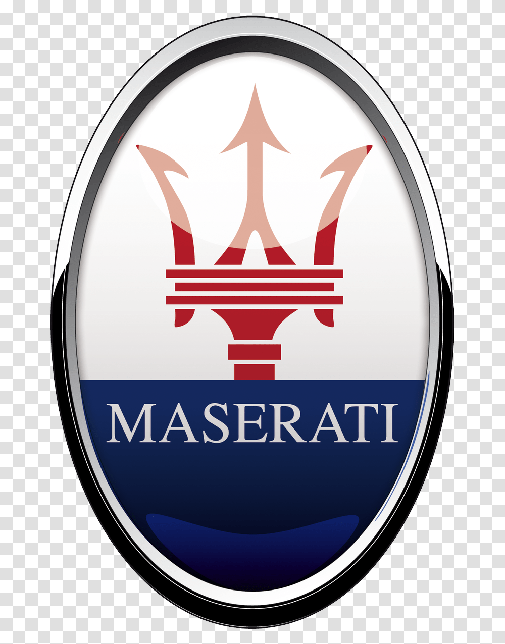 Maserati Car Logo, Emblem, Trademark, Weapon Transparent Png