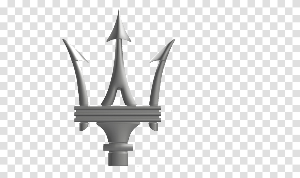 Maserati Logo Emblem, Spear, Weapon, Weaponry, Trident Transparent Png