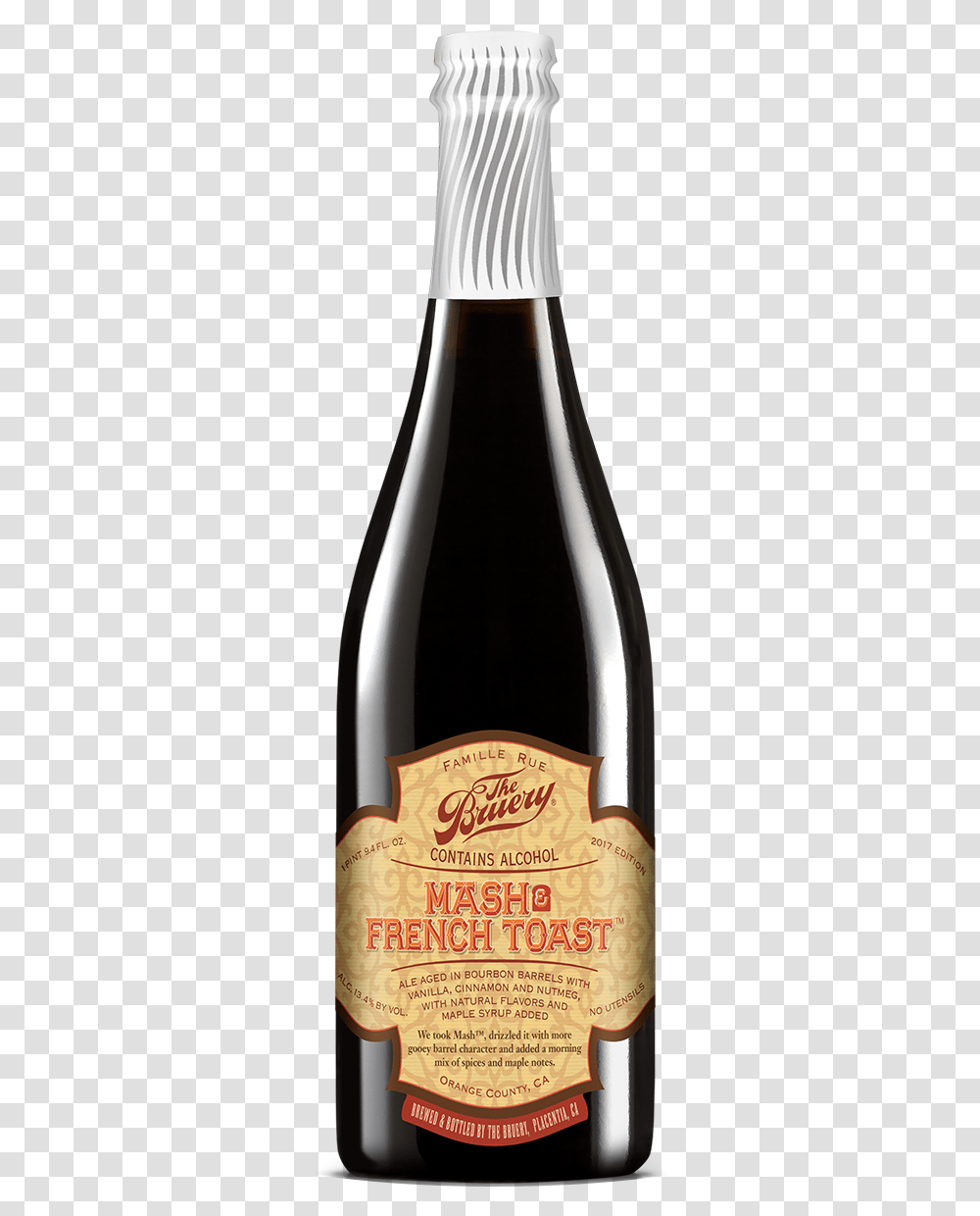 Mash And French Toast Bruery, Alcohol, Beverage, Drink, Bottle Transparent Png