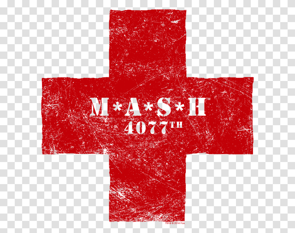Mash Red Cross Men's Slim Fit T ShirtClass 5xl Mash T Shirt, Logo, Trademark Transparent Png