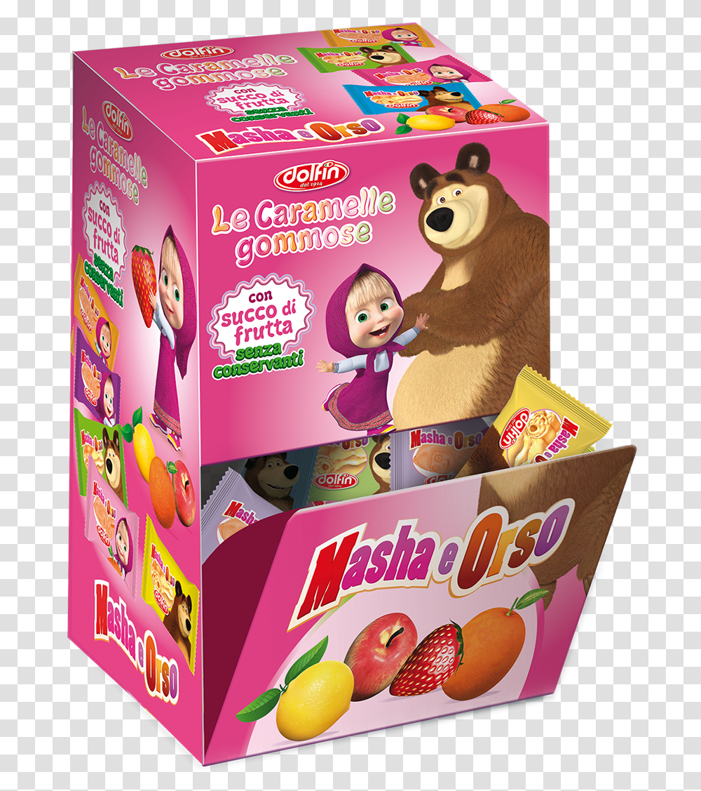 Masha And The Bear 2018 Packaging Cartoon, Food, Candy, Sweets, Confectionery Transparent Png