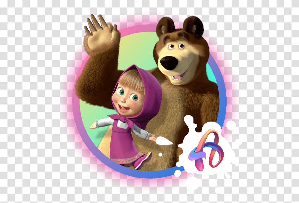 Masha And The Bear, Doll, Toy, Poster, Advertisement Transparent Png