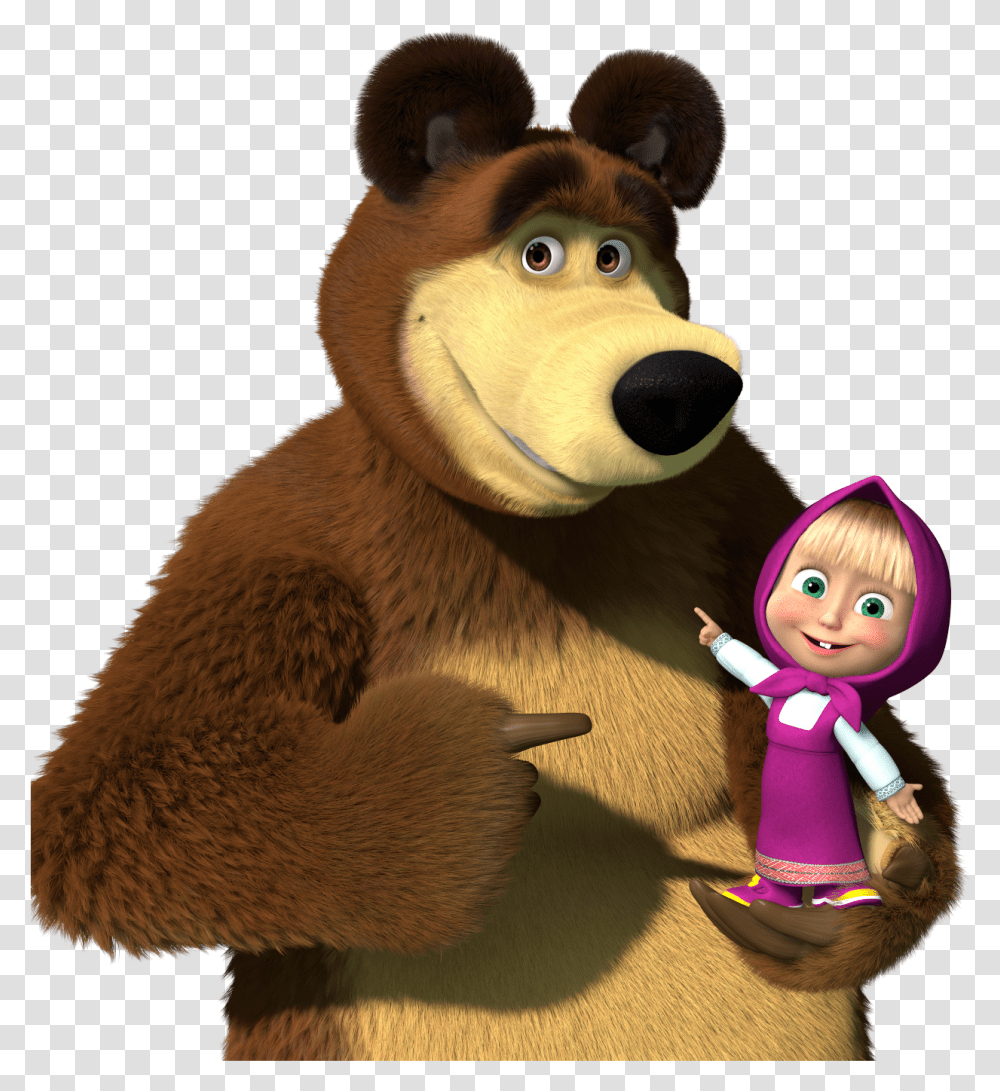 Masha And The Bear Masha And The Bear, Doll, Toy Transparent Png