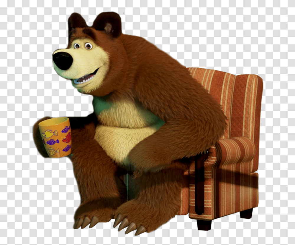 Masha And The Bear Seat, Mascot, Teddy Bear, Toy, Mammal Transparent Png
