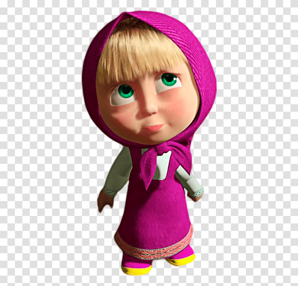 Masha From Masha And The Bear, Doll, Toy, Apparel Transparent Png