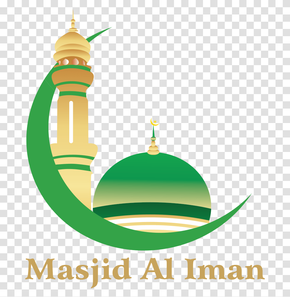 Masjid Al Iman Gambar Logo Masjid, Dome, Architecture, Building, Green Transparent Png