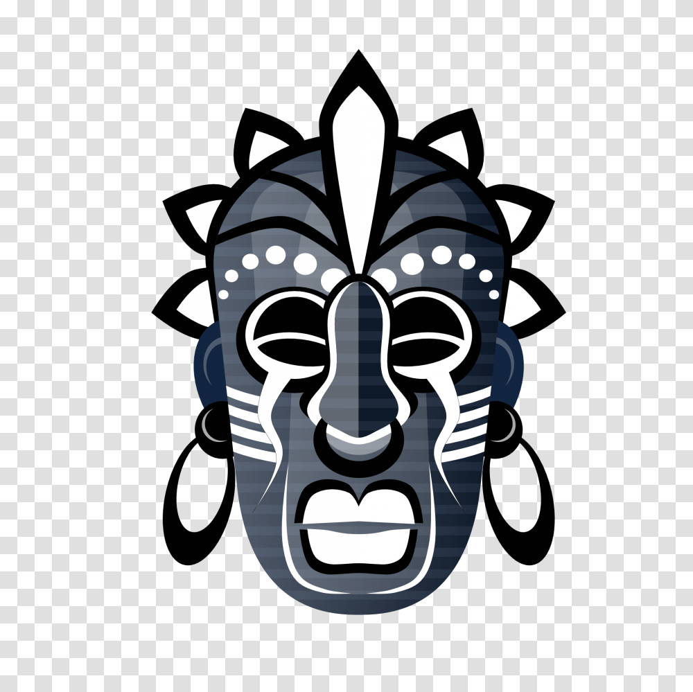 Mask Clipart Tribe, Label, Stencil, Sticker Transparent Png