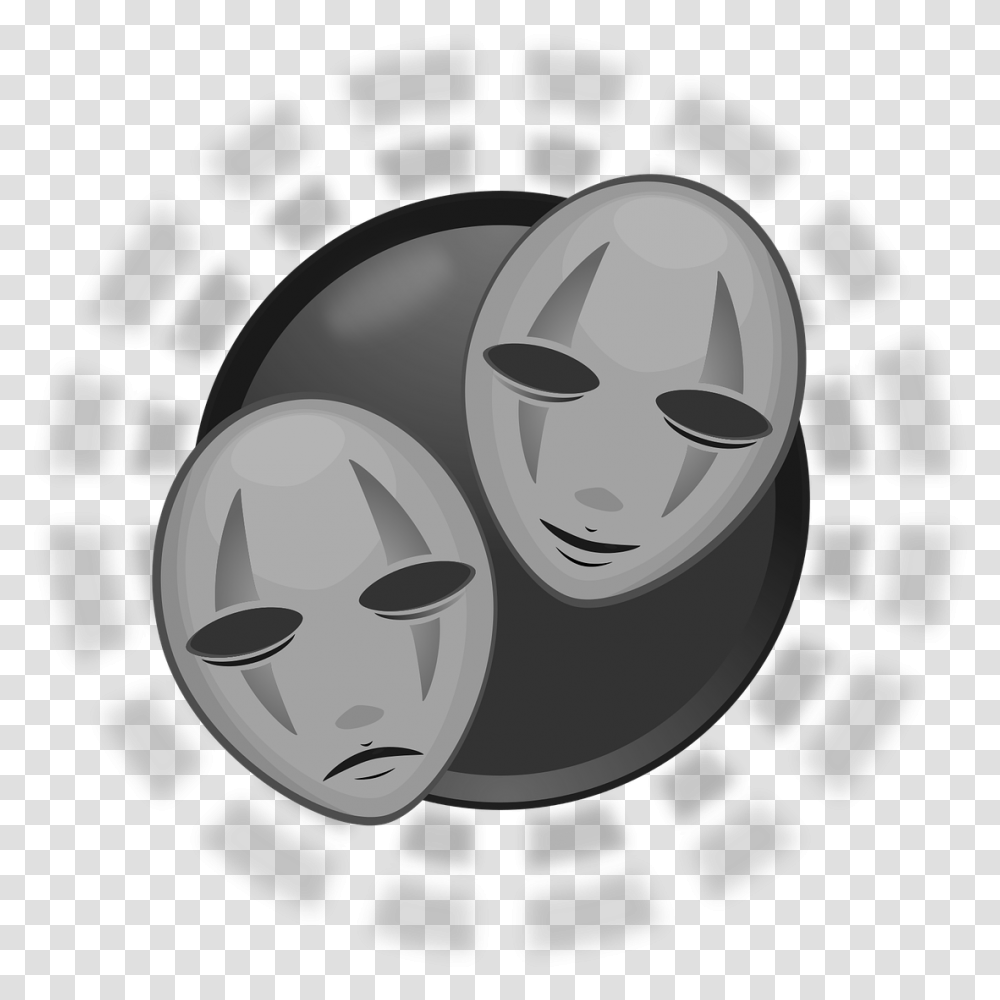 Mask, Head, Face, Stencil Transparent Png