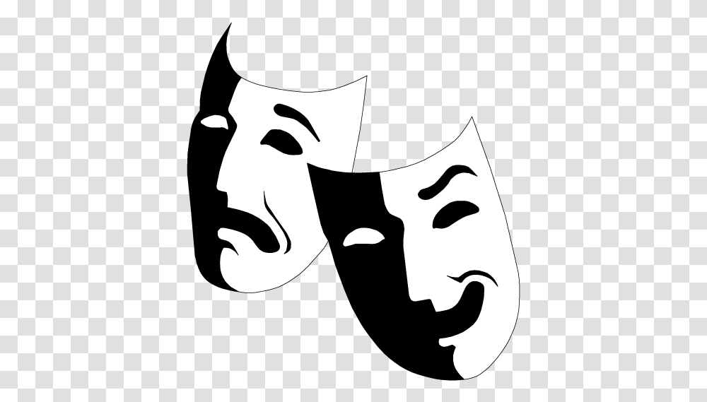 Mask Musical Theatre Drama Clip Art Sock And Buskin, Stencil, Axe, Tool, Recycling Symbol Transparent Png
