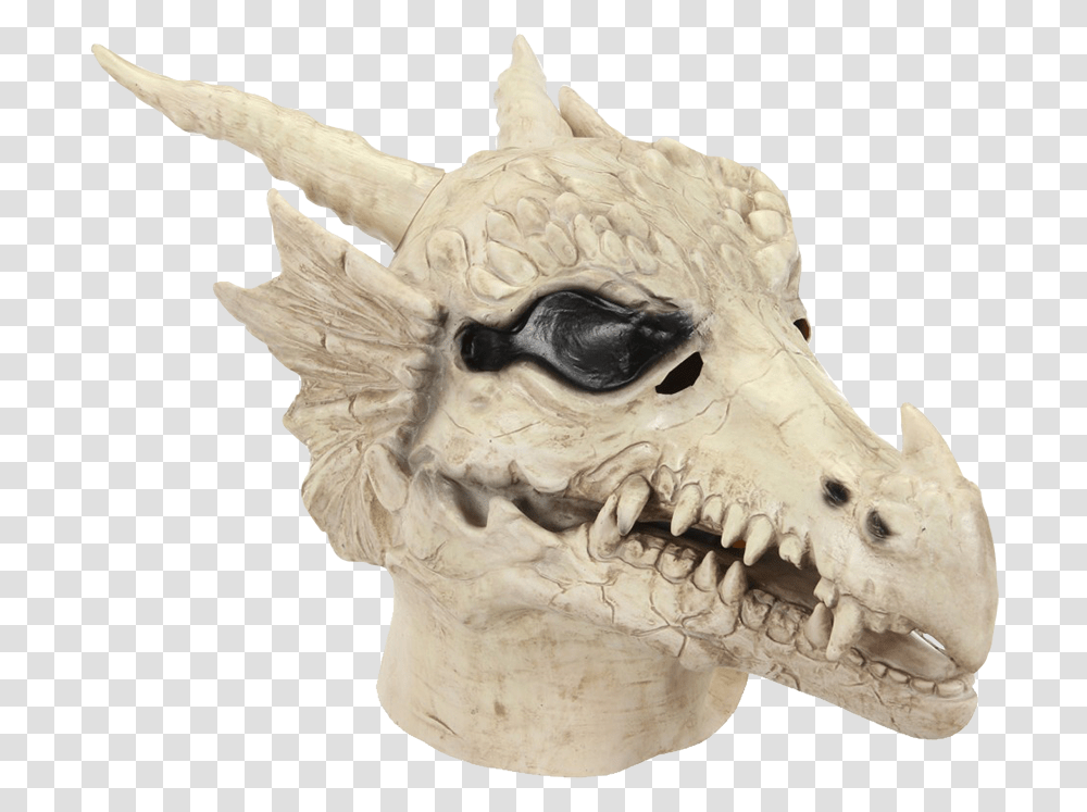 Mask Realistic Unicorn Skull Mouth Mover Latex Halloween Skull, Dragon, Bird, Animal Transparent Png