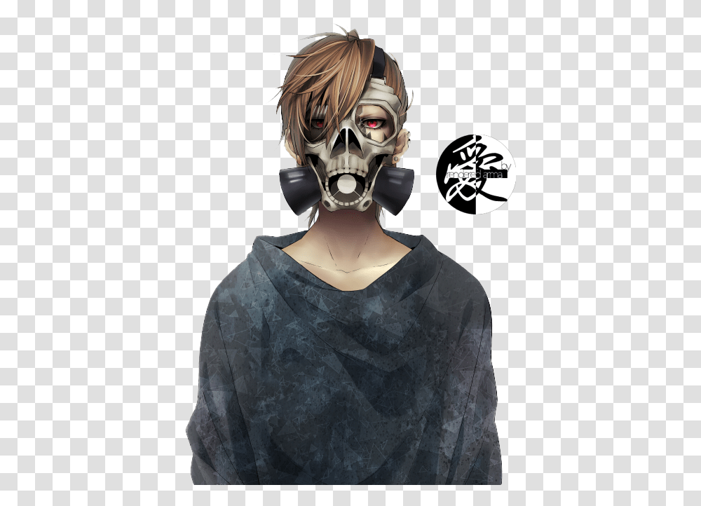 Mask Render By Armagaten D6m7ypk Gas Mask Anime Art Full Gas Mask Character, Clothing, Apparel, Costume, Person Transparent Png