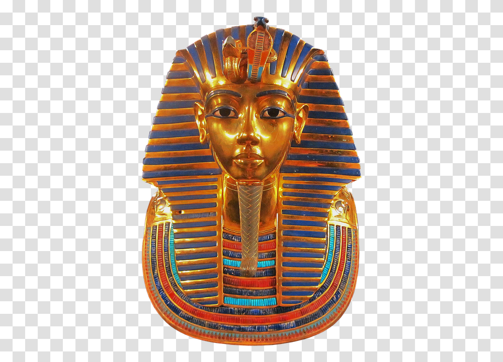 Mask Replica King Tutankhamun Face Egyptian Gold Egyptian Death Mask, Building, Worship, Birthday Cake Transparent Png